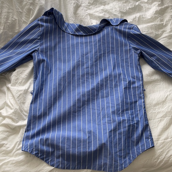 Stripe blue and white blouse - Picture 3 of 4